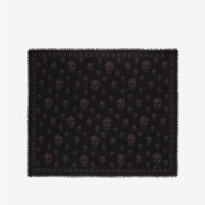 Alexander McQueen  Classic Skull Pashmina Scarf -